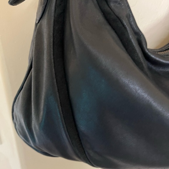 Cole Haan Maria Sharapova Collab buttery soft Lamb Leather small black h… - Picture 10 of 15